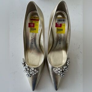 Stuart Weitzman size 10 Heels Gold